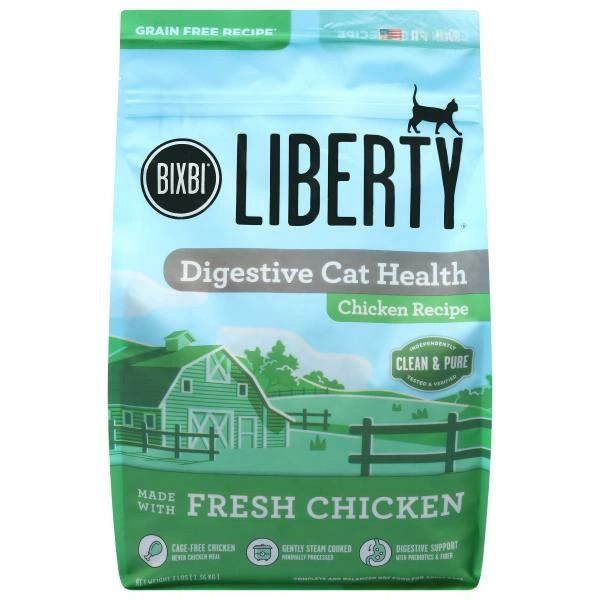 BIXBI Cat Food, Grain Free, Chicken Recipe, Digestive Cat Health