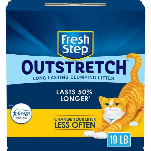 Fresh Step Long Lasting Clumping Litter with Febreze Freshness, Activated Charcoal