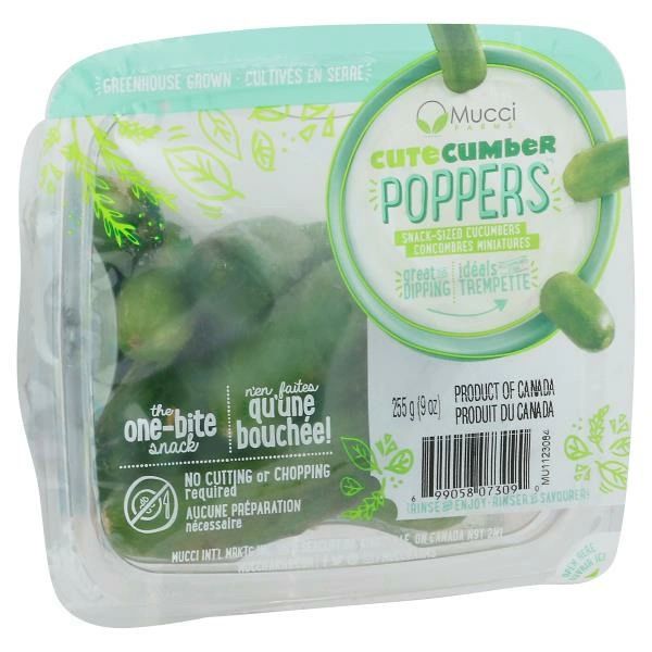Mucci Farms Cucumbers, Snack-Sized, CuteCumber Poppers