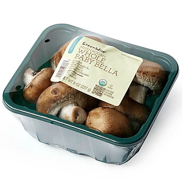 GreenWise Mushrooms, Organic, Baby Bella, Whole