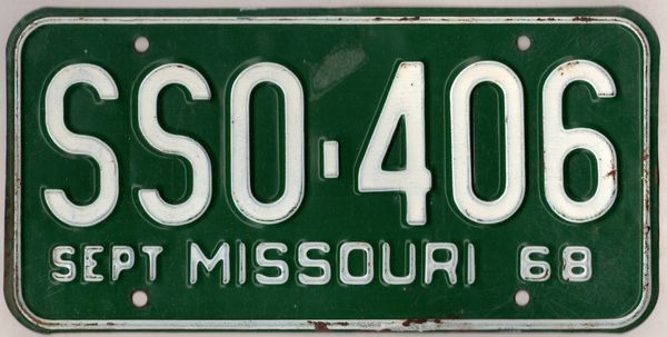 missouri car license plates