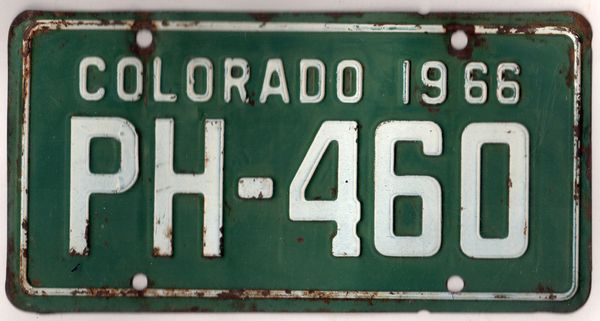 Colorado license plates for sale