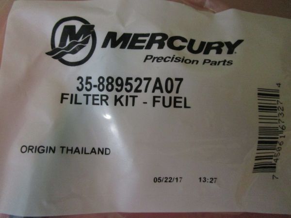New Mercury fuel filter kit 35-889527A07
