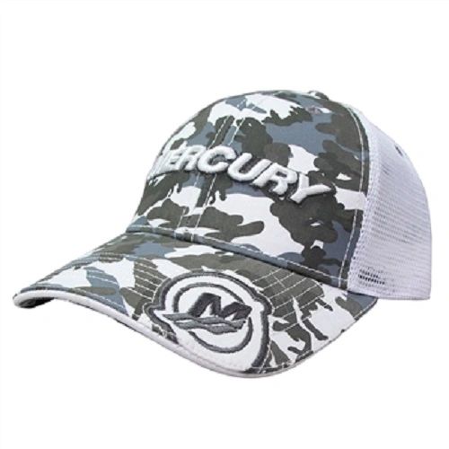 New Mercury camo gray and white hat