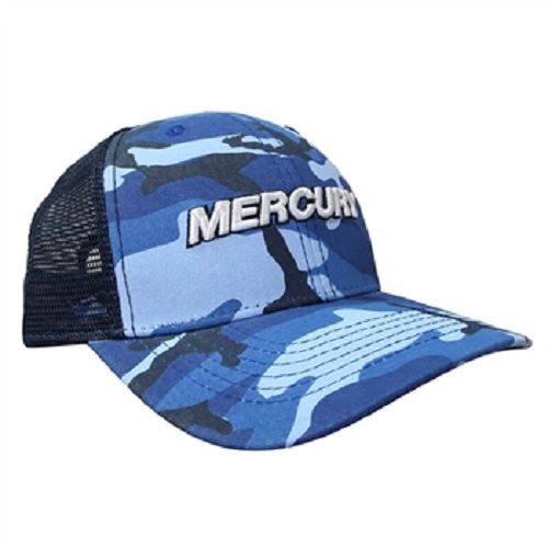 New Mercury Camo dark blue and black with white lettering