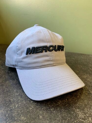 New gray hat with black Mercury letters