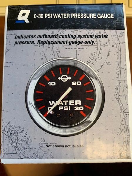 New Quicksilver 0-30 PSI Water Pressure Gauge 79-895288Q64