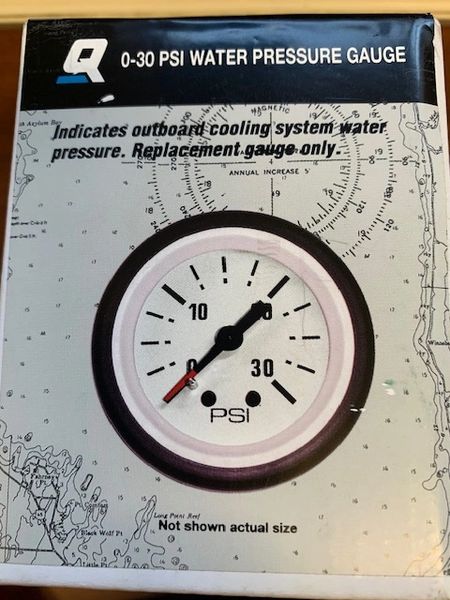 New Quicksilver 0-30 PSI Water Pressure Gauge 79-895288Q24