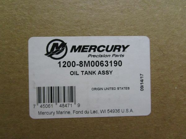 NEW Mercury oil tank 1200-8M0063190