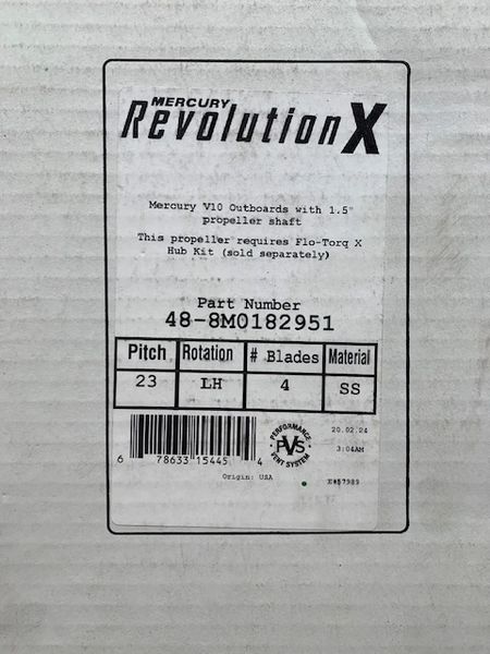 New Mercury Revolution X 23 pitch LH 48-8M0182951