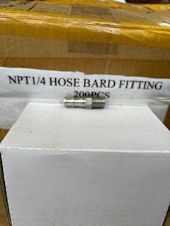 Stainless Steel NPT 1/4 Hose Bard Fitting for 3/8 Hose