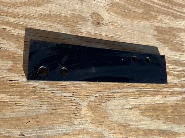New Scratch and Dent Aluminum black 1/2" Outboard Engine Spacer Plates