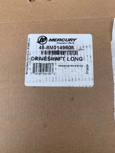 New Mercury driveshaft - Long 45-8M0149608