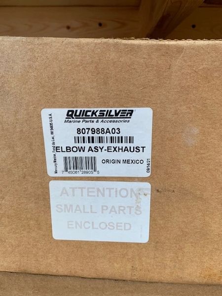 New QuicksilverExhaust Elbow Assembly 807988A03