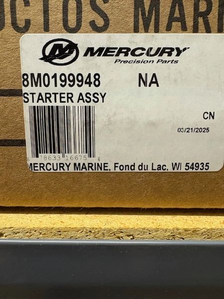 New Mercury Starter Assembly 8M0199948