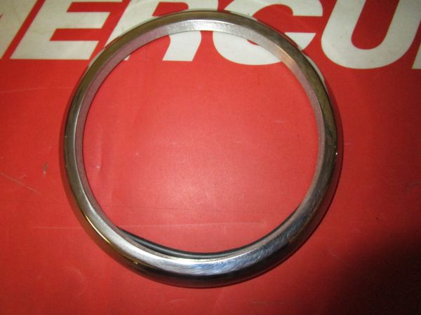 Stainless Steel bezel size is 4 5/8"