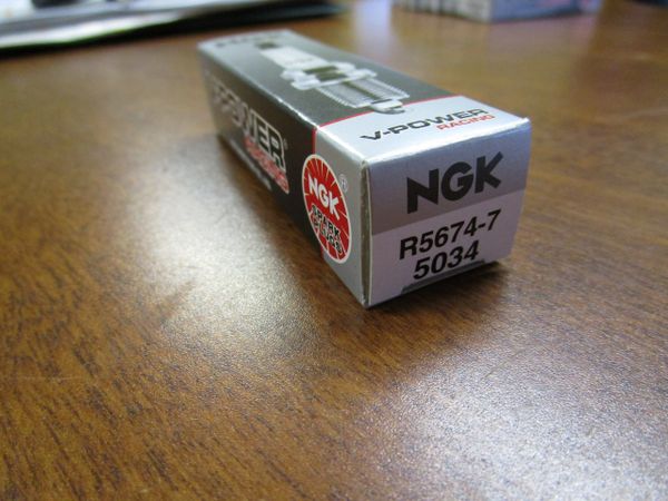 NGK spark plug R5674-7 stock 5034 V-Power Racing