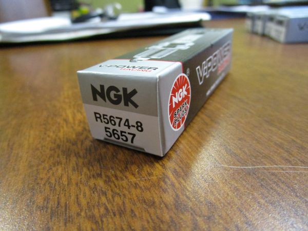 NGK spark plug R5674-8 stock 5657 V-Power Racing