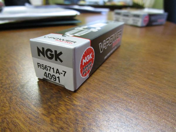 NGK spark plug R5671A7 stock 4091 V-Power Racing