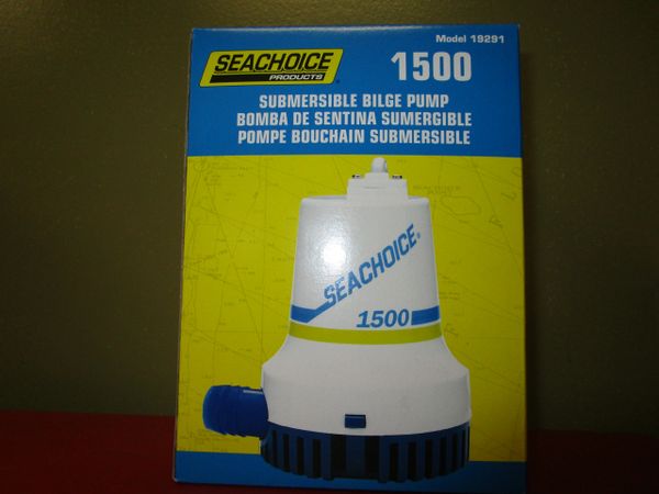 bilge pump subermisble by Seachoice 1500 GPH model # 19291