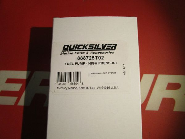 New Quicksilver Fuel Pump 888725T02