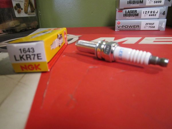 LKR7E NGK spark plug stock # 1643