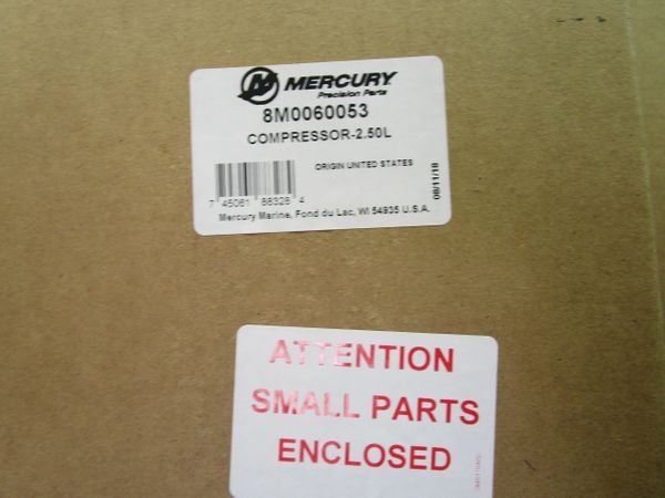 NEW Mercury air compressor 8M0060053