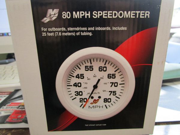 New Mercury 80 MPH Speedometer 79-895285A24