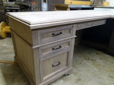 Walnut executive desk