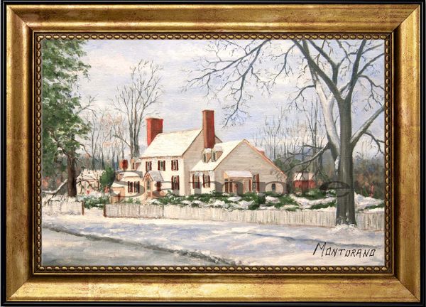 The St. Tucker in Snow, Colonial Williamsburg Scene Colonial