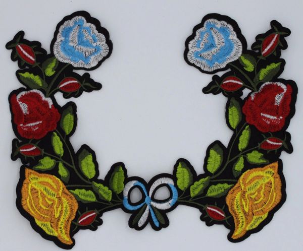 Embroidery Patch: Flowers Collar