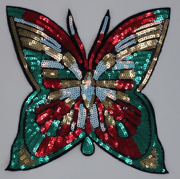 Sequin Patch: Colorful Butterfly (M373)