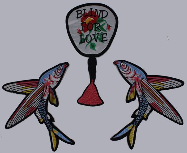 Flying Fish Blind For Love: Embroidery Patch