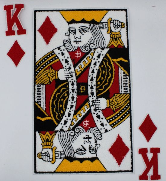 Large Chenille Patch: King of Diamonds