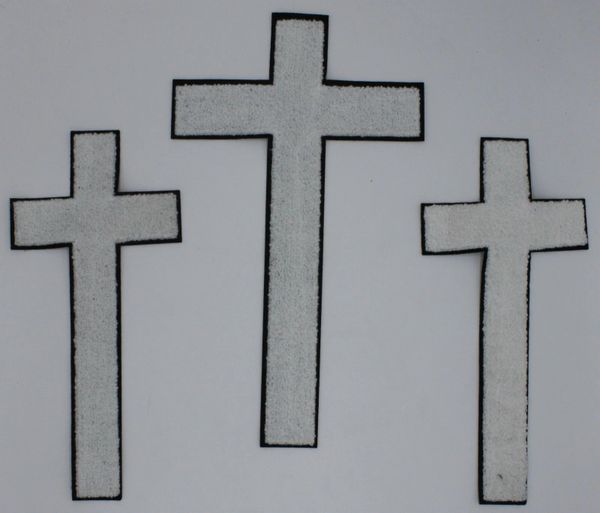 Chenille Patch: Three Crosses