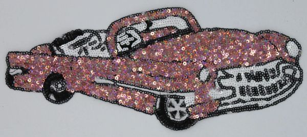 Sequin Patch: Classic Car