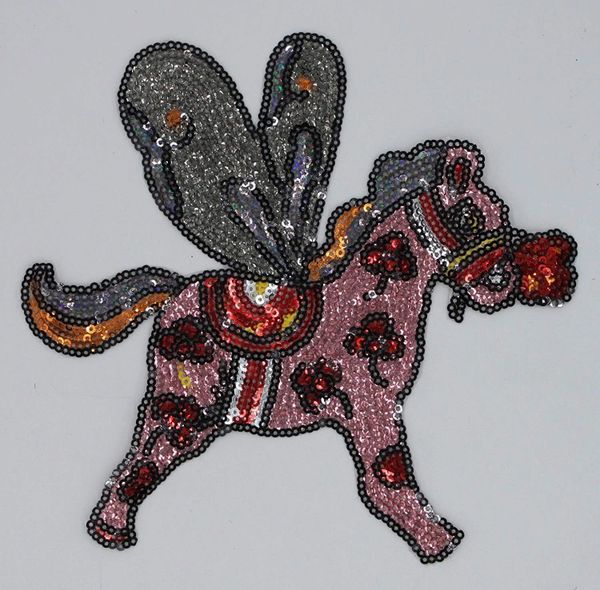 Pink Pegasus: Sequin Patch