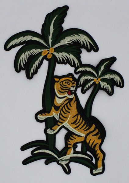 Palm Tree Tiger: Embroidery Patch