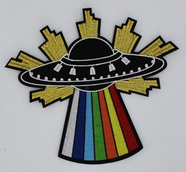 Disco UFO: Embroidery Patch