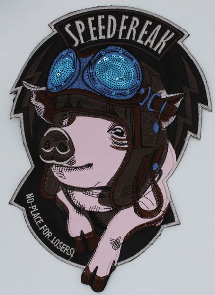 Faux Leather Patch: Speedfreak Porky