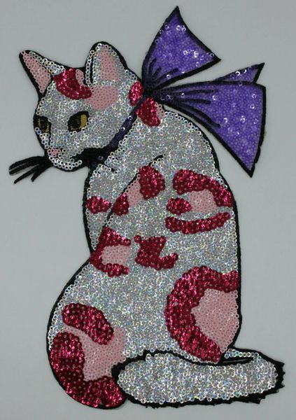 Sequin Patch: Fanciful Cat