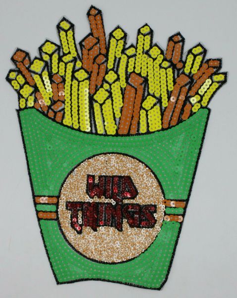 Sequin Patch: Wild Things Fries