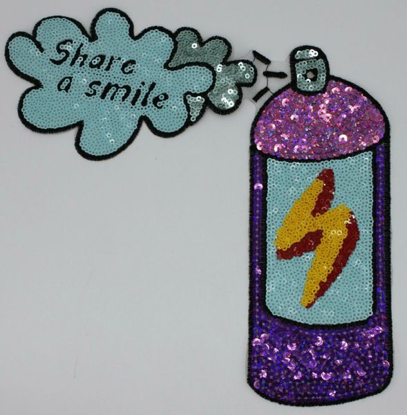 Sequin Patch: Share a Smile Spray