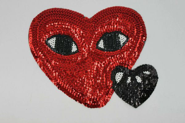 Sequin Patch: Two Hearts