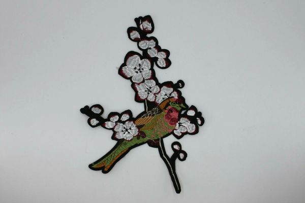 Embroidery Patch: Bird in Cherry Blossom