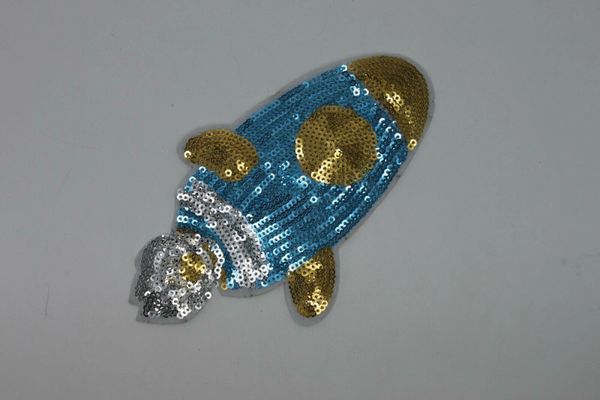 Sequin Patch: Rocket