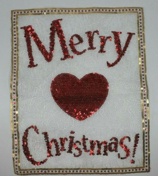 Sequin Patch: Merry Christmas