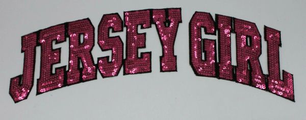 Sequin Patch: Pink Jersey Girl