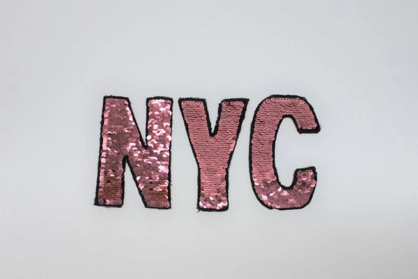 Sequin Patch: Pink NYC