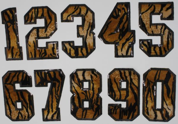 Tiger Numbers (Felt): Pick Yours